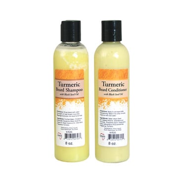 Turmeric Beard Wash Shampoo & Conditioner Set image 0